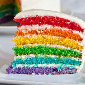 Rainbow Cake Ukuran 20x20x7 Harga Rp. 180.000